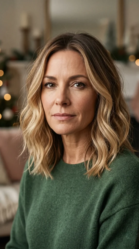 For those who prefer a bit more length, the lob is having a major moment. The highlight for this season is the ombre effect, which creates a beautiful, sun-kissed gradient from root to tip. This hair style is perfect for adding dimension without the high-maintenance of traditional highlights.Loose waves add a soft, romantic feel, making it an ideal choice for holiday parties or casual winter days. The lob is also incredibly flattering for women over 50, as it brings lightness around the face and enhances natural texture.