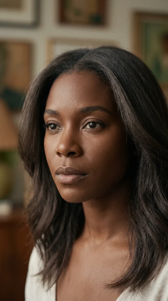 Deep, cool brown with subtle ash notes. Mocha truffle is your go-to if you have dark brown or neutral skin tones. It’s the ultimate “my hair but better” shade.