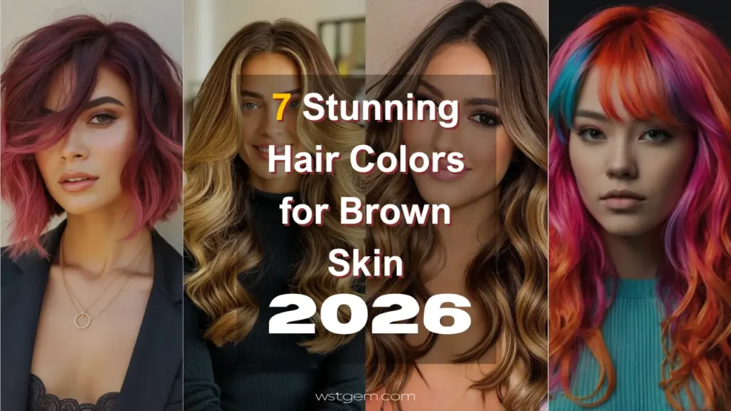 7 Stunning Hair Colors for Brown Skin That Embrace Western Style in 2026 (Trendy & Natural)