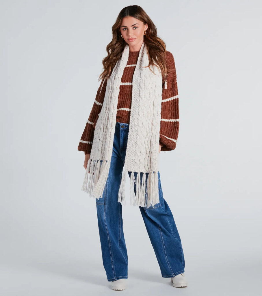 The Cozy Knit & Fringe Jacket Layer