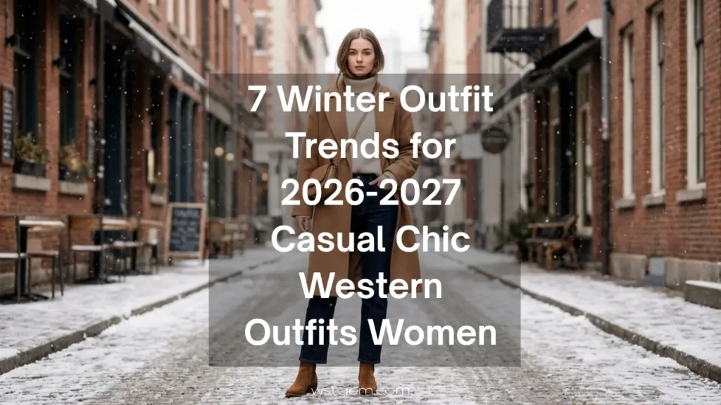 7 Winter Outfit Trends for 2026-2027: Casual Chic Western Outfits Women