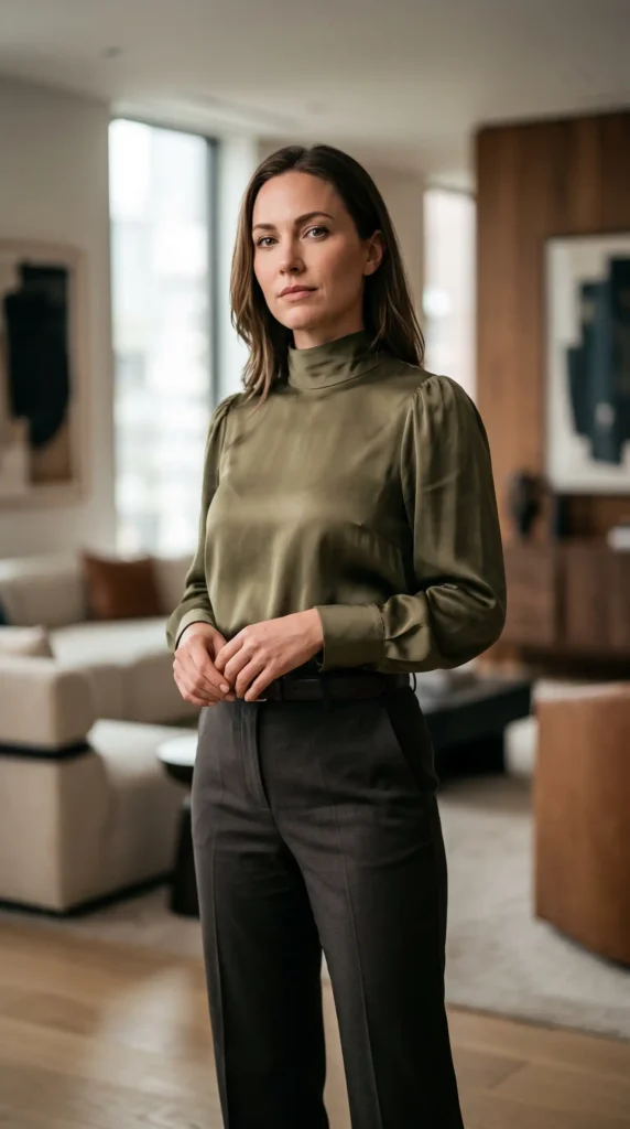 The Chic Western Blouse & Tailored Trousers
