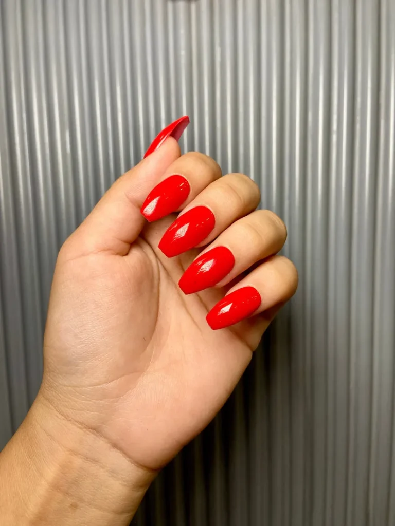 Tomato Red & Cherry Black nails