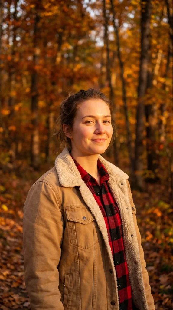 Plaid Shirt & Sherpa-Lined Jacket