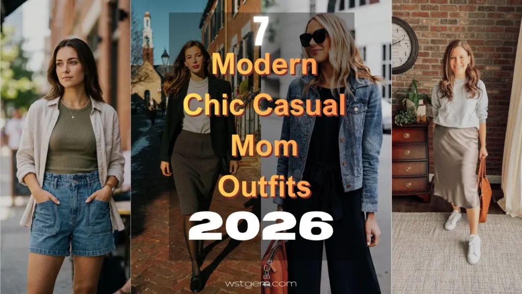 Modern Chic Casual Mom Outfits