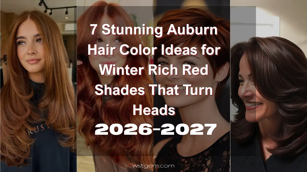 7 Stunning Auburn Hair Color Ideas for Winter 2026-2027 - Rich Red Shades That Turn Heads