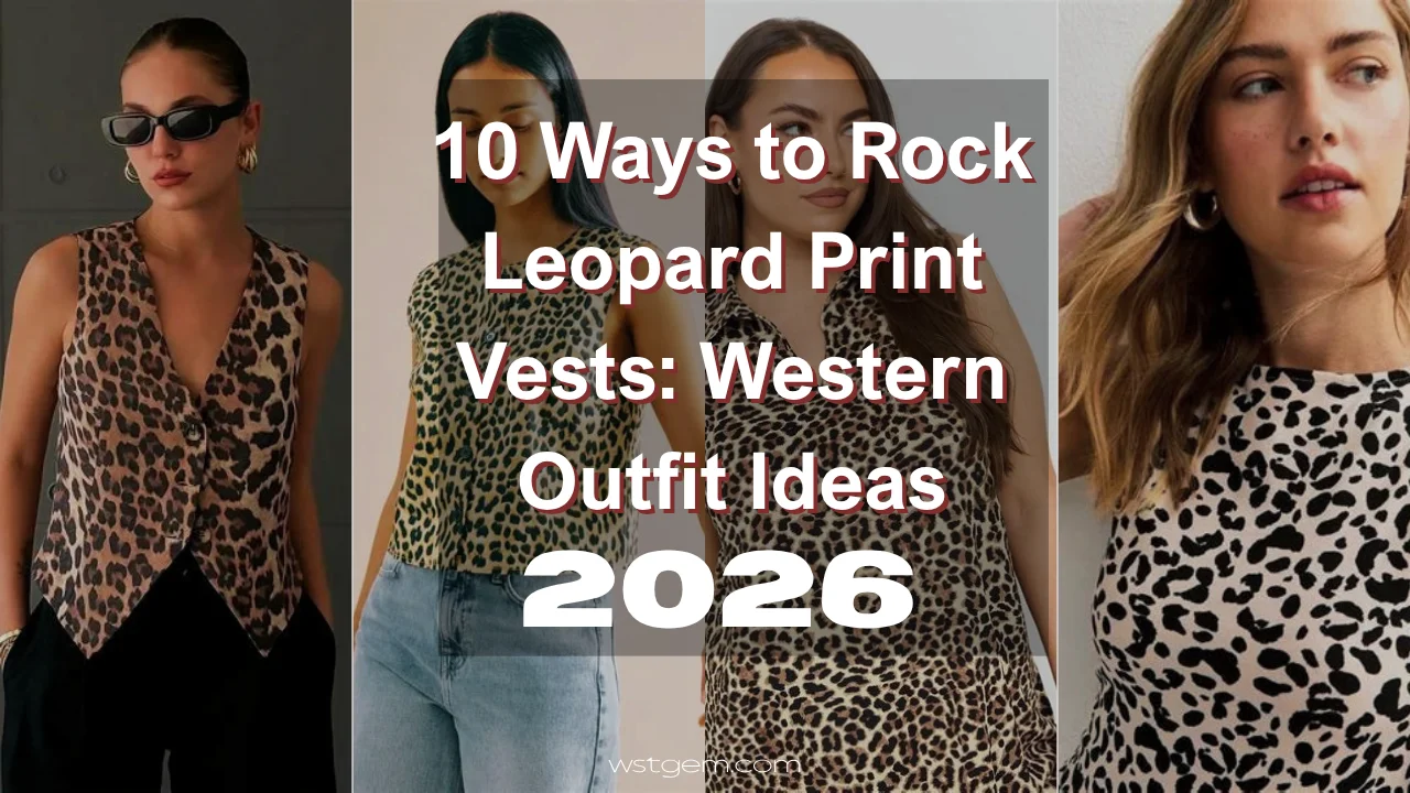 10 Ways to Rock Leopard Print Vests: Western Outfit Ideas